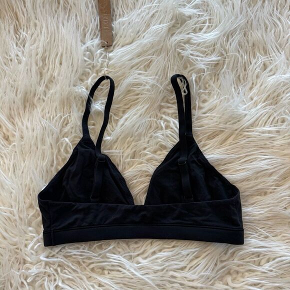 Skims Fits Everybody Triangle Bralette Onyx Size Small - Picture 5 of 8